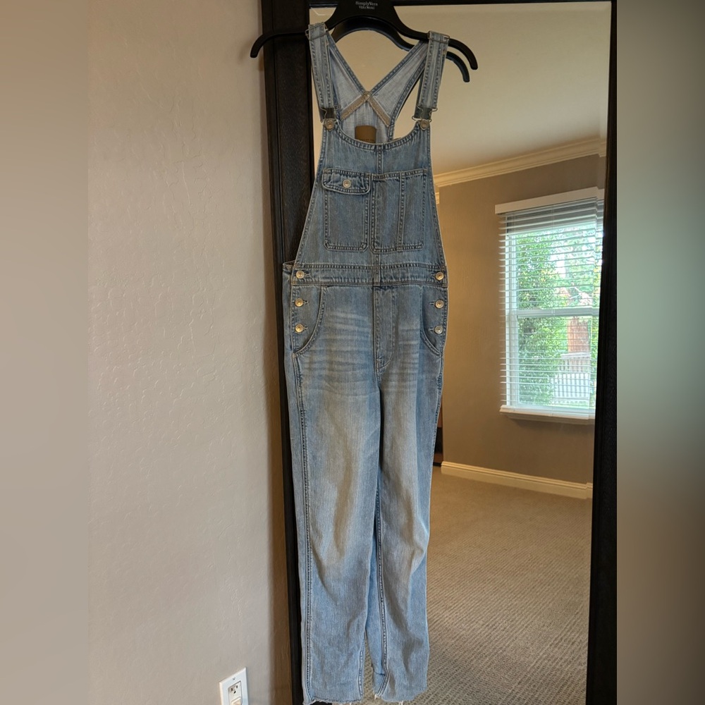 American Eagle Blue Denim Overalls